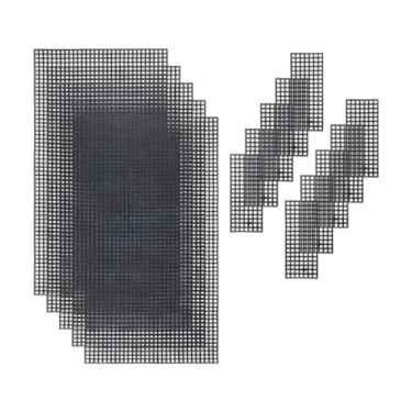 Imagem de Nishiyuenyi Lençóis de lona de malha de pp, folhas de malha cruzadas criando pano de bordado para projetos de crochê, 5 Grandes 10 Pequenos