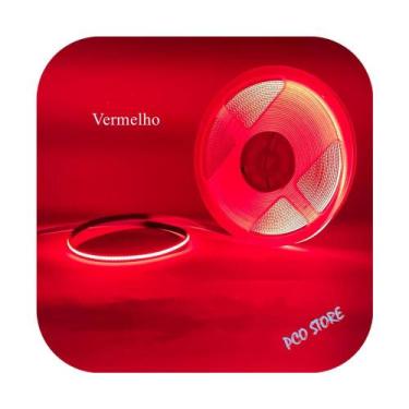 Imagem de Fita De Led Cob 12v 5m Ip20 320 Led/m 14w/m Vermelho - PCO