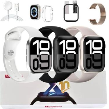 Imagem de Smartwatch Relogio Serie 10 Gps Masculino Feminino S10 Kit Com Pulseir