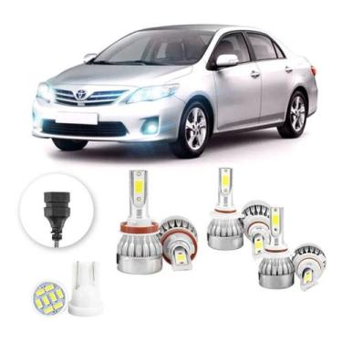 Imagem de Lampadas Led Toyota Corolla 2012 A 2014 H11 Hb4 Hb3 20000lm - V10, Bra