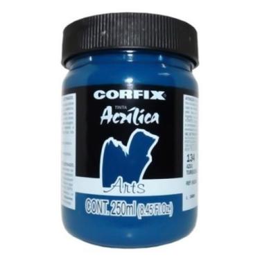 Imagem de Tinta Acrílica G1 Arts 134 Azul Turquesa 250ml Corfix, 134 - AZULTURQU
