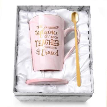 Imagem de YHRJWN Presentes de agradecimento ao professor, presentes de professores para mulheres, presente de aniversário de Natal para professores de ciências matemáticas, presentes de agradecimento, 400 ml