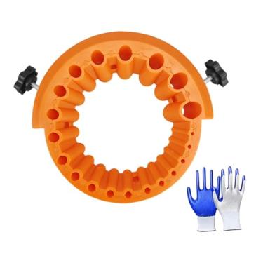 Imagem de Gralara Ferramenta de afiação de perfuração para 115/125 Grinders de ângulo Premium multifuncionais ACCs com luvas de moagem de bits práticos, Laranja