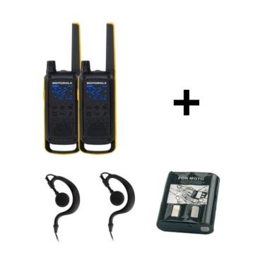 Imagem de Rádio Comunicador Motorola Talkabout T470 56km 2 Fones ptt