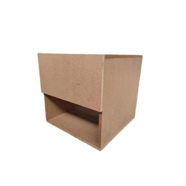 Imagem de Mesa De Cabeceira C Gaveta Secreta Lado Direito Mdf Natural