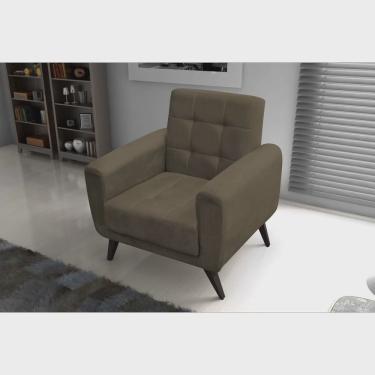 Imagem de Poltrona para Sala de Estar em Veludo Lívia Matrix
