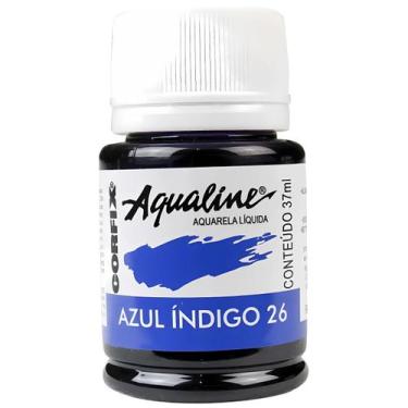 Imagem de Tinta Aquarela Liquida Aqualine Corfix 37ml - 20037, 026 - AZUL INDIGO
