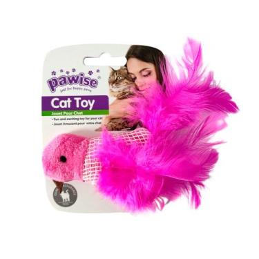 Imagem de Brinquedo P/ Gatos 100% Catnip - Passaro (Rosa) - PAWISE
