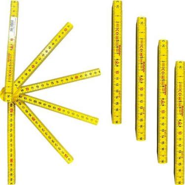 Imagem de Kit 5 Peças Metro Sueco 2m Hultafors 12 Dobras Profissional