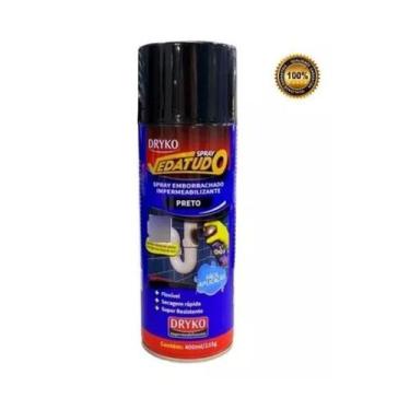 Imagem de Spray Veda Tudo Impermeabilizante Borracha Líquida Preto 400ml -Dryco 