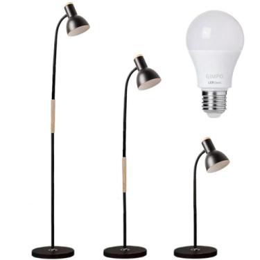 Imagem de Luminária Piso Chão Coluna 155Cm Flexível Metal Gimpo