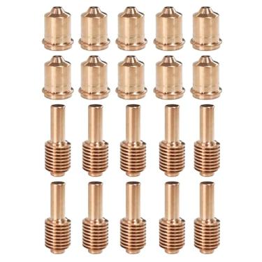 Imagem de Mauto 10 eletrodos 420120 e 10 peças 420118 ponta de bocal para consumíveis de corte a plasma 30XP