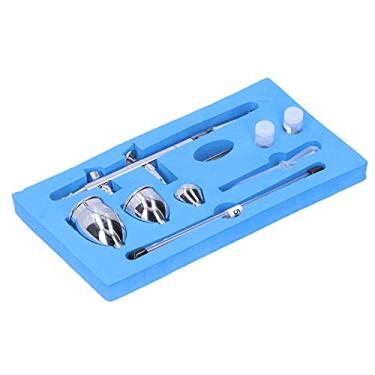Imagem de 01 Caneta Air Brush, conjunto de aerografia de pintura para maquiagem para artesanato de unhas para decoração de bolos