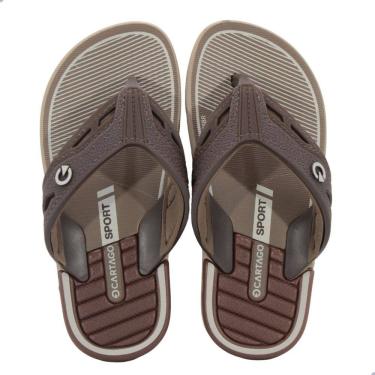 Imagem de Chinelo Infantil Cartago Dallas Bege/Marrom