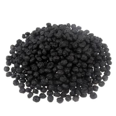 Imagem de ginojex Mirtilos secos artificiais de 500 g (630 peças) de frutas secas falsas para decoração de garrafa de vidro e armário de mesa de cozinha