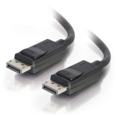 Imagem de Cabo DisplayPort C2G/Cables to Go com travas M/M - Vídeo de áudio digital, preto, Preto, 3ft
