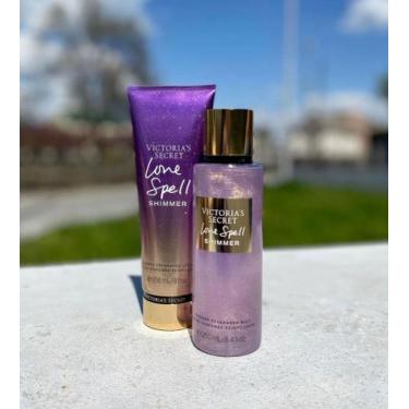 Imagem de Kit Victoria's Secret Love Spell shimmer hidratante + Body Splash shim