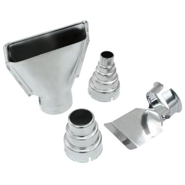 Imagem de PHITUODA 4 peças kit de pistola de calor de aço inoxidável kit de bocal de pistola de calor acessórios de bocal para estação de solda de ar quente, ferramenta de bocal, estilo 1