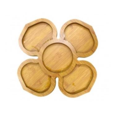 Imagem de Petisqueira Mdf Com 5 Divisórias Flor - Casita