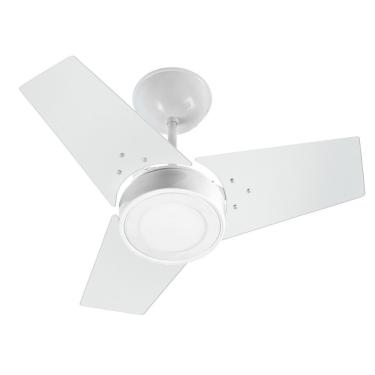 Imagem de Ventilador De Teto Venti-Delta Fit Led 3 Pás Branco 6000K Luz Branca 220V