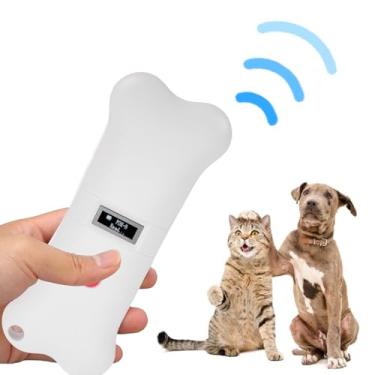 Imagem de Scanner de Microchip de Animais de Estimação USB, Leitor de Tags de Identificação Com Lascas de Animais de Mão de 134,2khz Com Exibição de LED, 32 Armazenamento de Dados, para