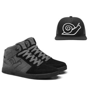 Imagem de Combo Tênis Skate Embarcadero X Em Couro + Boné Landfeet-Unissex