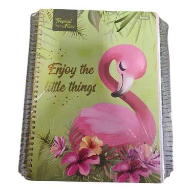 Imagem de Caderno Universitário Foroni 200 Folhas - Tropical Fever - Napolestore