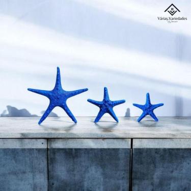 Imagem de Estrela do Mar Decoração Praiana p/ Pousada Estante Mesa Posta Ambient