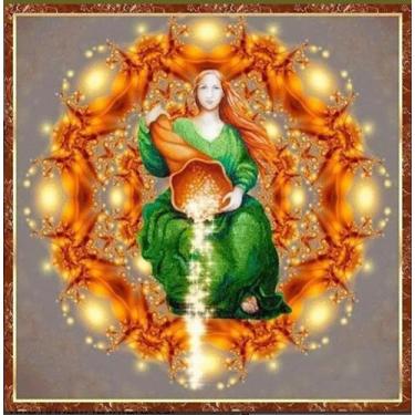 Imagem de Toalha Tarô E Oráculos Anjo Prosperidade Veludo + Presente - Loja do t