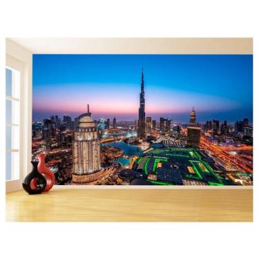Imagem de Papel De Parede Cidade Dubai Paisagem Por Sol 3,5M Ncd250 - Você Decor