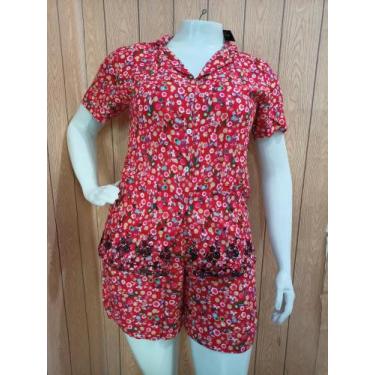 Imagem de Conjunto de blusa e short no tecido viscolinho tamanho (M - D'enega