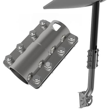 Imagem de Adaptador de tubo Starlink Gen 2, kit de montagem Starlink, adaptador de clipe Starlink para placa Starlink V2, fácil conexão padrão Starlink e suporte de montagem de antena de alto desempenho atuado