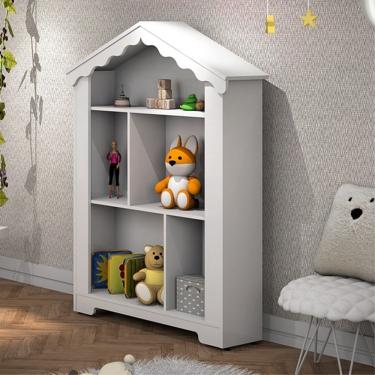 Imagem de Casinha Infantil Organizadora Clara 100% Mdf Brinquedoteca