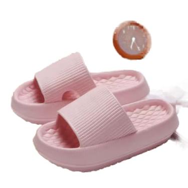 Imagem de Chinela Nuvem Unissex Confortável Mácia Sándalia Ortopedica Antiderrapante Leve (Rosa, BR, Adulto, Numérico, 38)