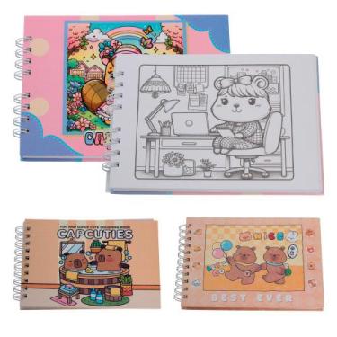 Imagem de Livro De Desenho Colorir Animais Adulto Com Capa Dura - Toys 2u, Capcu