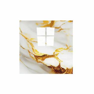 Imagem de 10 Placas Adesiva Parede Painel Dourado Mármore 60x60cm Top - Tribosho