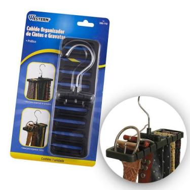 Imagem de Cabide Organizador de Cintos e Gravatas para Guarda Roupas - Western