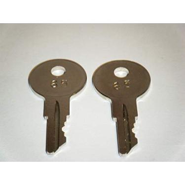 Imagem de Ilco 2 chaves para barcos Johnson Evinrude Force náuticos de popa Keys Cut usando códigos de chave 51-67 (65)