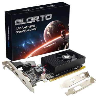 Imagem de Glorto Placa gráfica GeForce GT 730 4G de perfil baixo, 2x HDMI, VGA, DDR3, PCI Express 2.0 x16, GPU de nível básico para PC, SFF e HTPC