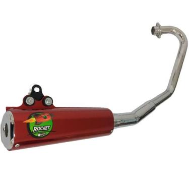 Imagem de Escapamento Curva + Ponteira Wacs Rocket Cromado CG 160 Titan ESD/EX 1