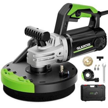 Imagem de GLAUCUS Lixadeira De Superfície De Concreto De 7 Polegadas, Kit De Lixadeira Angular Com Proteção Contra Poeira, Lixadeira De Piso, Motor De 2200 W, Cabo Auxiliar, Roda De Diamante, Lixamento Perfei