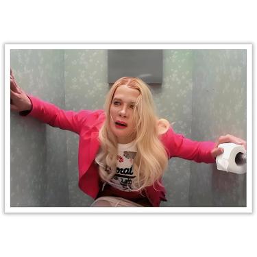 Imagem de Pôster de arte de parede de banheiro White Chicks Funny Movie 40x60cm