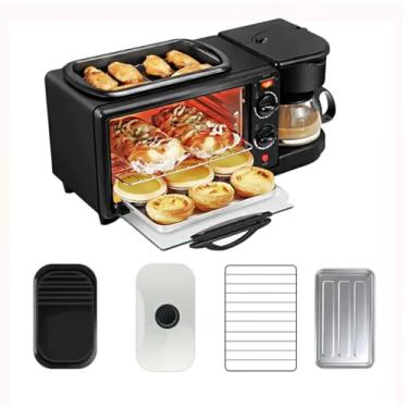 Imagem de Forno Forninho Elétrico 3 Em 1 Cafeteira Grill Assadeira Café Da Manhã 110v entrega rápida