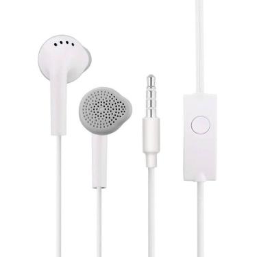 Imagem de Fone De Ouvido P2 Estéreo Com Microfone Earphone Branco