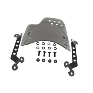 Imagem de Generic Motocicleta pára- Windshield Solicitação de reposição de componentes de componente sobreponente para Scrambler 400 800 2015-2024, Cinza