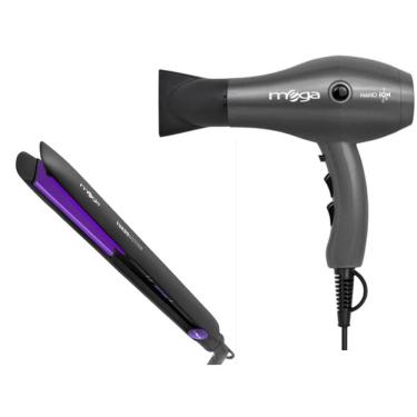 Imagem de Kit Mega - Secador De Cabelo Nano Ion 2000W 220V + Prancha Turbo Action 230ºc Biv