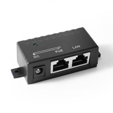 Imagem de REVODATA Adaptador Ethernet Gigabit PoE Injector 10/100/1000Mbps, fonte de alimentação passiva 5V-57V para câmeras IP, AP, telefones VoIP - Montagem na parede (PSE310G)