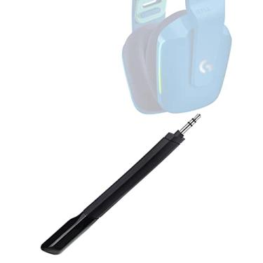 Imagem de weishan Microfone de substituição G733 para fone de ouvido sem fio Logitech G733 Lightspeed, microfone removível com cancelamento de ruído de 3,5 mm para PC, Xbox One, PS4, PS5