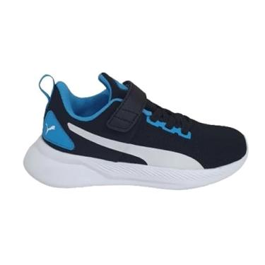 Imagem de Tênis Puma Flyer Runner Mesh V BDP Juvenil Preto e Azul 32