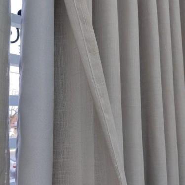 Imagem de Cortina Trilho Suíço Duplo Linho+blackout 100% 10,00x2,90 - Salvatex C